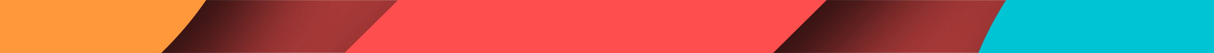 Mix of colours, yellow red orange and blue horizontal
