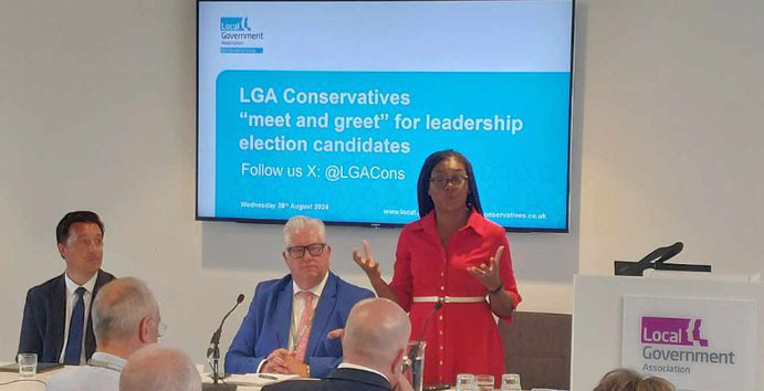 Kemi Badenoch at the LGA Conservative Group Hustings for the Conservative Party Leadership