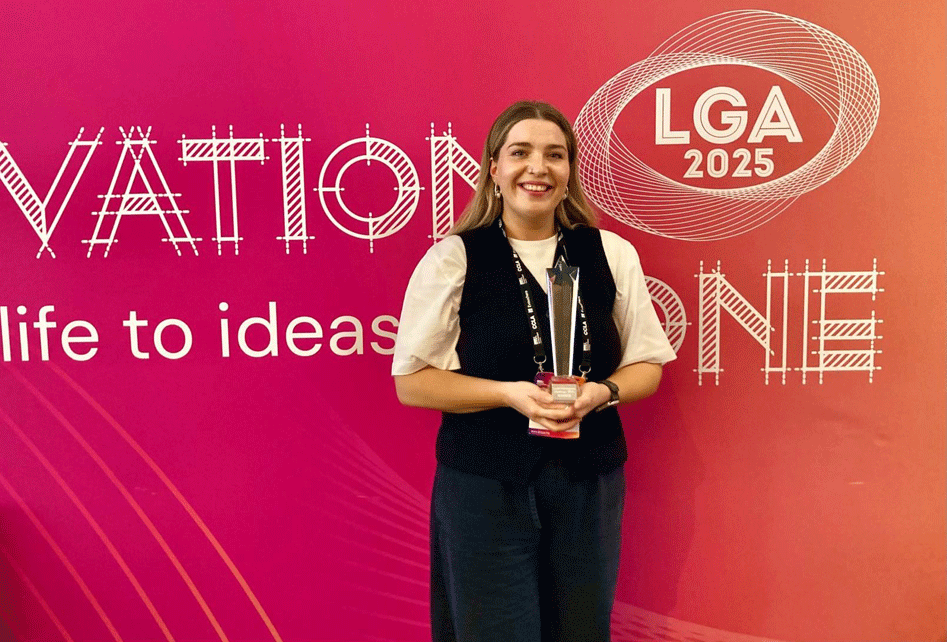 LG Challenge 2025 - Harriet Vitty with trophy - 941 x 641