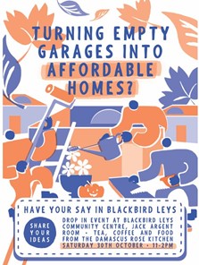 Poster advertising the community engagement event