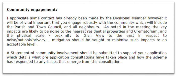 Community engagement letter