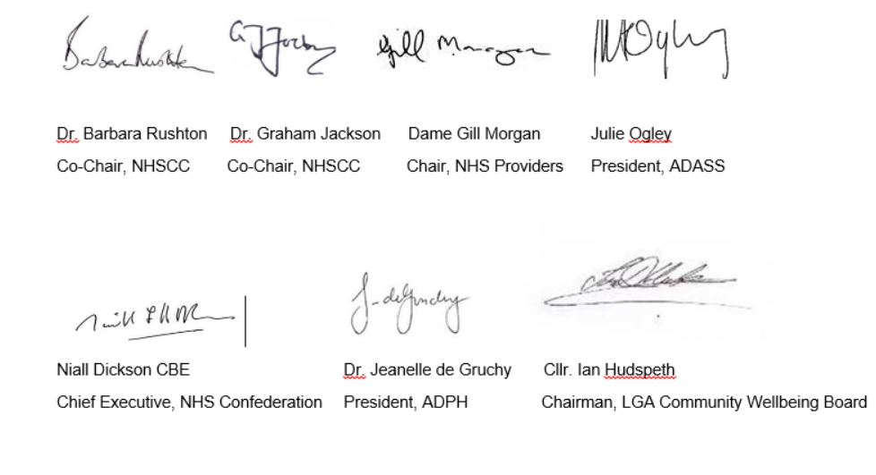 Six principles of integration signatories