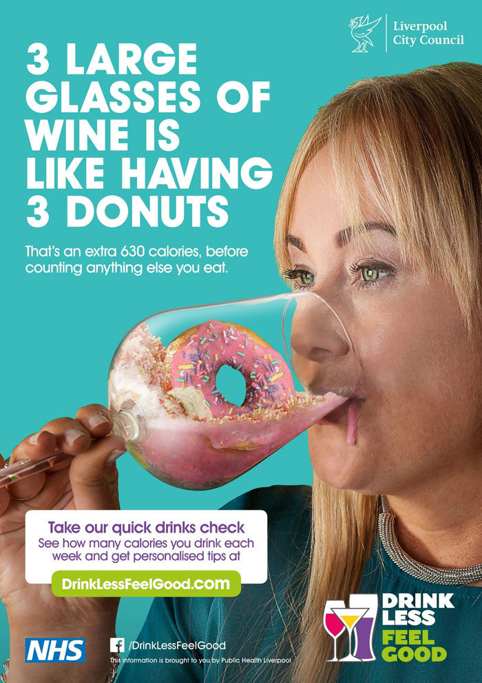 Three glasses of wine poster