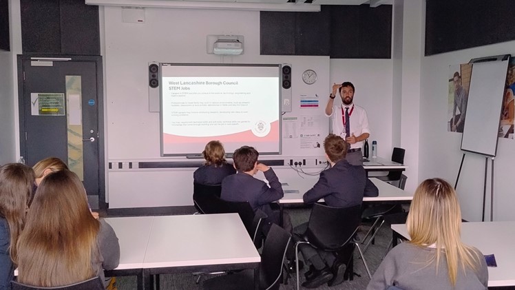 Classroom of students and a teacher