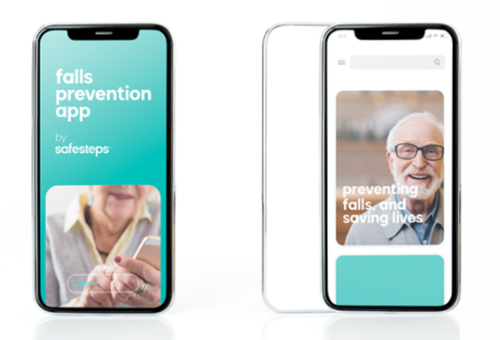 Falls prevention app - screen shot