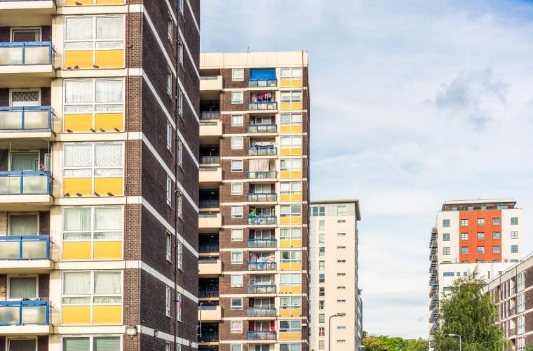 Blocks of high rise flats on a housing estate