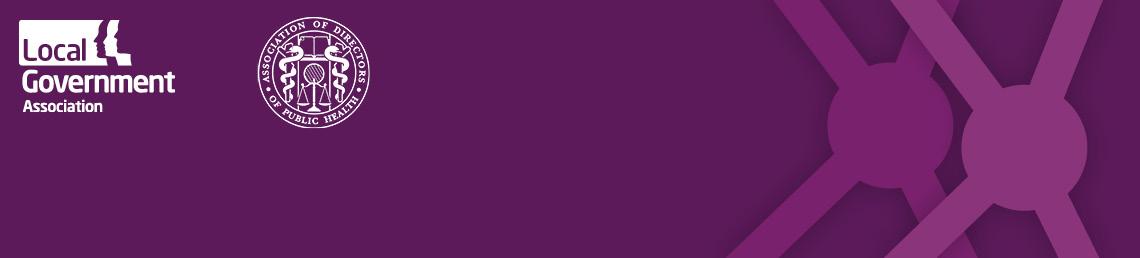 Dark purple horizontal banner with the LGA and APDH logos in white