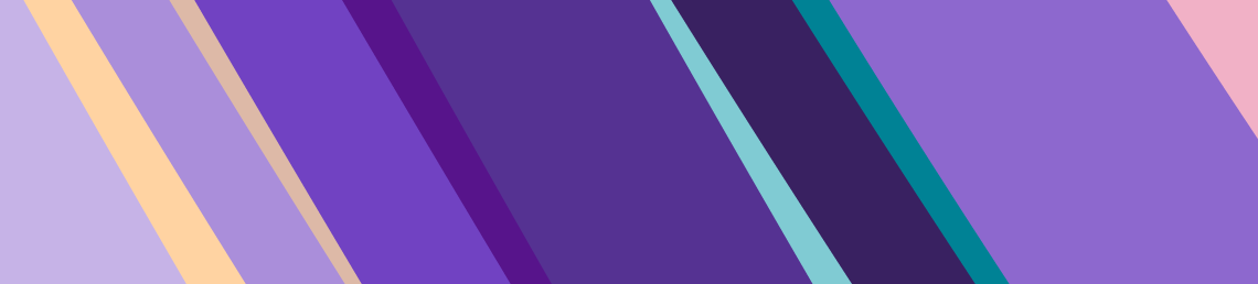 horizontal banner with multi coloured horizontal stripes