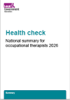 Health Check national summary for occupational therapists 2026 THUMBNAIL