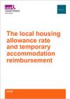The Local Housing Allowance rate and temporary accomodation reimbursement process 