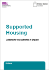 Supported housing: Guidance for local authorities in England in bold text on a white sheet