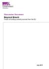 Beyond Brexit: future of funding currently sourced from the EU