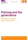 Policing and fire governance: guidance for police and crime panels COVER