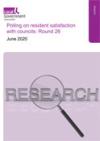 Polling on resident satisfaction with councils: June 2020 COVER