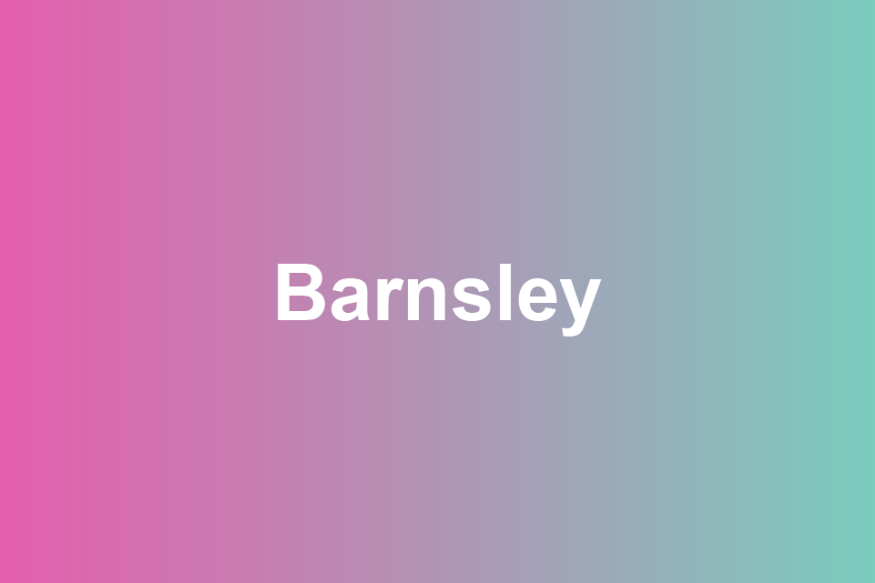 pink, purple and green banner