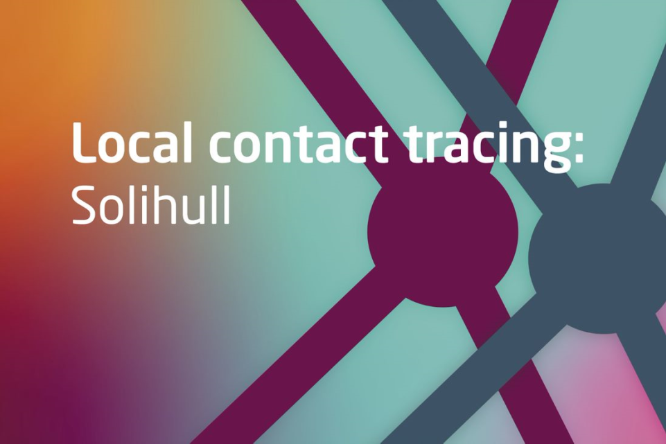 Text: Local contact tracing: Solihull